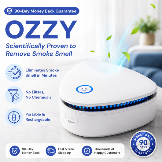 Ozzy/ Eliminate Smoke, Pet & Kitchen Odors in 1-Click